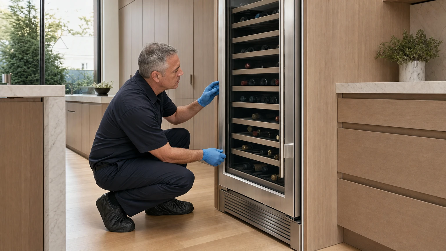 Wine cooler diagnostic visit in Darien